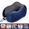 Almohada Portátil en Forma de U Espuma Viscoelástica Almohada Plegable Tela Magnética Almohada en Forma de U Siesta Columna Cervical Avión Protección para el Cuello Almohada de Viaje
