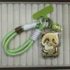 Nuevo Modelo Oro Puro 999 Panda Feliz de Té con Leche Cadena para Teléfono Correa Llavero Colgante para Bolsa Regalo para Novia