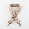 Correa de hombro jacquard de poliéster a todo color de 3.8 cm antideslizante alargada para bolsa correa de repuesto para bolsa de hombre y mujer correa para bolsa de cuero PU