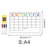 Ct901-928 Mensaje de Tareas Domésticas Imán para Nevera Planificador Calendario Mensual Menú Notas Diarias Imán