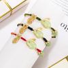 Pulsera Tejida de Cuerda Roja Marca Fu Conejo de Jade Pulsera de Mano de Conejo para Mujer Año del Conejo Cuerda de Mano de Conejo Cuentas de Transferencia de Jade Hetian Regalo