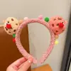 Faixa de cabelo feminina para lavar o rosto 2024 Novo outono e inverno Bonito urso Headband Faixa de cabelo Grampos de cabelo Acessórios para o cabelo Headwear de pelúcia