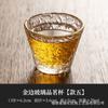 Taza de Té de Vidrio Estilo Japonés para Uso Doméstico, Taza Maestra Pintada en Oro, Taza para Cata de Té, Juego de Té Kung Fu Individual, Taza Pequeña Individual, Lujo Ligero
