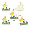 Chaveiro Pingente de Liga Metálica DIY com Gotejamento de Óleo Copa do Mundo Esportiva Futebol Pingente de Emblema Comemorativo W538