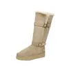 Botas de Nieve de Caña Alta Chuyu Ji para Mujer 2026 Estilo Nuevo Suela Gruesa Acolchadas Cálidas Zapatos de Algodón de Moda Versátiles Uso Bidireccional Botas Largas con Felpa