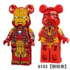 Blocos de Montar Miniatura Bearbrick Tendência Urso Figura Brinquedo Presente Decoração