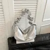 Bolsa Plissada de Grande Capacidade para Mulheres, Elegante Nova Bolsa Dumpling 2026, Design de Cor Sólida, Bolsa de Ombro Transversal para o Dia a Dia