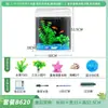 Tanque de Peces Sala de Estar Hogar Cambio de Agua Gratis Perezoso Oxigenado Pequeño Mediano Mini Paisajismo Creativo Acuario de Cristal Red Social