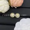 Novos Brincos de Pérola e Diamante da Marca Tb 2025 para Mulheres, Pino de Prata, Estilo Luxo de Ponta, Brincos Europeus e Americanos Atacado