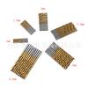 Juego de 50 Brocas Helicoidales con Recubrimiento de Titanio 1-3mm Broca Pequeña Juego de Brocas para Taladro Eléctrico Perforación Perforación para Carpintería