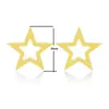 Aretes Geométricos Minimalistas de Acero Inoxidable Negro Estilo Europeo y Americano Forma de Estrella Luna Corazón Moda Mini Aretes Pequeños Venta al por Mayor