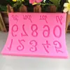 Molde de silicona digital para tartas de 2 años, hecho a mano, plegable, herramienta decorativa para tartas