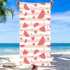 Toalha de Praia de Microfibra Colorida de Frutas de Verão, Absorvente de Água Impressa Digital de Secagem Rápida para Piscina Adulto Toalha de Banho Toalha de Praia