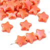 Estrella de Cerámica Estrella de Cinco Puntas Color Crema con Perlas DIY Joyería Hecha a Mano Pulsera Collar Cadena de Teléfono Móvil Accesorios Material