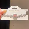 Pulseira Oval Flor de Zircônia Leve Luxo Toque de Alto Padrão Estilo Coreano Estilo Ins Super Brilhante Personalidade Versátil Joia de Mão para Mulheres