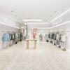 Estante de Exhibición para Tienda de Ropa Montado en la Pared Acero Inoxidable Cepillado Estante de Exhibición Lateral Colgante para Tienda de Ropa de Mujer Estante para Ropa Estante para Ropa