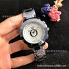 Reloj de cuarzo deportivo de moda para hombre, esfera estilo escala de anillo de taladro, multicolor opcional, nuevo estilo de punto