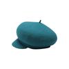Boina Cálida de Otoño e Invierno Estilo Japonés Combinable Color Sólido Boina de Lana Artística Vintage Gorra Newsboy para Niños