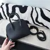 Bolsa Bolide de Bowling com Padrão de Cabra Couro Genuíno de Alta Qualidade Bolsa de Mão Feminina Bolsa de Ombro Transversal para o Dia a Dia