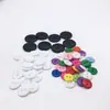 Populares Botones de Resina de Dos Ojos de Colores, Botones Redondos de Pan, Botones Decorativos DIY Hechos a Mano para Jardín de Niños