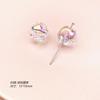 Transparente AB Plated Color Fantasy Series Bow Heart Acrílico Straight Hole Bead DIY Frisado Colar Pulseira Acessórios