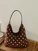Bolso grande de ante estilo coreano con lunares para mujer, nuevo bolso de hombro tipo tote para principios de otoño 2026, bolso de viaje para madre e hija, bolso de uso diario