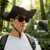 Sombrero de Pescador de Ala Ancha Camuflaje para Exteriores Sombrero con Protección Solar Plegable Sombrero de Montañismo Anti-UV Sombrero de Verano para Hombre