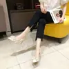Nuevos Tacones de Aguja de Boca Baja Estilo Hada Otoño/Invierno 2026 para Mujer, Zapatos de Salón Elegantes con Punta y Lazo para Mujer