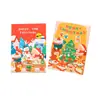 Cartão de felicitações de Natal escrito à mão acessórios para embalagem de biscoito bolo doce flor presente cartão DIY