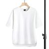 Camiseta masculina de manga curta estilo francês estilo ocidental moda casual high street camiseta da moda camiseta solta para adolescentes emagrecedora de alta qualidade