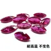 Rubí sintético #5 talla marquise 1.5*3-6*12mm, resistente a altas temperaturas, se puede engastar con cera
