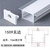 Canal de Aluminio en Forma de U Luz de Línea LED Empotrada Canal de Luz de Línea de Aluminio Pre-Empotrado Perfil de Aluminio de Luz Lineal