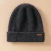 Gorro Cálido 100% Cachemir Puro para Hombres y Mujeres, Nuevo Gorro de Lana Tejido de Invierno, Gorro Casual, Gorro para el Frío al Aire Libre