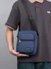 Nueva cartera de negocios simple y duradera transfronteriza, bolso de hombro casual estilo coreano, bolso cruzado de gran capacidad con múltiples compartimentos para hombre