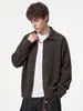 Estilo Han Lu de dinero viejo, diseño falso de dos piezas, cárdigan suéter cruzado para hombre, holgado y casual, tejido retro y relajado para otoño e invierno