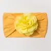 Nova Faixa de Cabeça Elástica Jacquard Europeia e Americana para Bebê Laço de Cabelo Fofo de Cor Pura Florzinha para Crianças Acessórios Finos para Bebê Quatro Estações