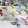 Llavero Forma Especial de Cola de Sirena Metal Material Ecológico Pintura Galvanizada Joyería Colgante Accesorios Muñeca