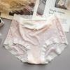 Calcinhas Femininas Sem Costura de Renda Gelo Seda, Calcinhas de Nylon Tamanho Grande, Cintura Média, Sexy, Shorts Respiráveis, Atacado de Verão, Finos