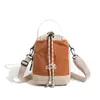 Bolso Cruzado Pequeño Casual Portátil de Bloques de Color Transfronterizo para Mujer, Modelo Otoño 2026, Bandolera Ligera, Mochila Multifuncional para Senderismo al Aire Libre