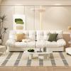 Sofá Nube Modelo Nuevo Minimalista Moderno Estilo Crema Sala de Estar Apartamento Pequeño Fila Recta Dos o Tres Plazas Sofá de Tela Perezoso