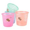 Cubo de basura redondo, cubo de basura doméstico, cubo de basura de plástico, cubo sanitario de cocina, cubo de papel de estudio de oficina, venta al por mayor
