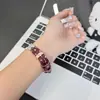 Correa de metal con incrustaciones de diamantes de gato KT adecuada para Xiaomi Mi Band 9 Pro, 8 Pro, Redmi 6/5/4 pulsera de reloj para mujer