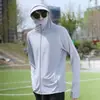 Roupa de Proteção Solar de Malha de Seda Gelada para Verão para Homens e Mulheres, para Atividades ao Ar Livre como Ciclismo, Pesca, Escalada, Jaqueta Casaco Leve com Proteção Solar, Tendência