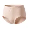 Roupa íntima feminina 7A Antibacteriana de Viscose Natural, Calcinha de Cintura Média, Respirável, Macia, Ajustada e Confortável, Roupa íntima lisa e macia como nuvem