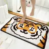 Tapete de Chão Absorvente Fofo para Banheiro Transfronteiriço, Carpete de Quarto Flocado de Comércio Exterior, Almofada Refrescante, Tapete de Pé Plush Antiderrapante