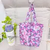 Bolsa conveniente de dos piezas para botellas de agua estilo japonés, bolsa de caricatura para té de leche, bolsa para paraguas, linda bolsa plegable para guardar tazas de café, portátil