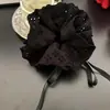 Grande Anel de Cabelo com Cordão Vazado de Renda Doce de Quatro Camadas para Menina Lolita Acessórios de Cabelo Vintage Francês