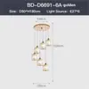 Apartamento Loft Escalera Candelabro Sala de Estar Iluminación de Cristal Escalera Dúplex Espacio Abierto Giratorio Amazon Estilo Nórdico