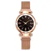 Imán de Comercio Exterior Estrella Fugaz Digital Incrustada de Diamantes Reloj Magnético Perezoso para Mujer Reloj de Mujer Fabricante Original Procesamiento y Personalización