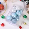 Amazon transfronterizo para Navidad juego de bolas de Navidad de bola de luz galvanizada juego colgante de árbol de Navidad pintado galvanizado